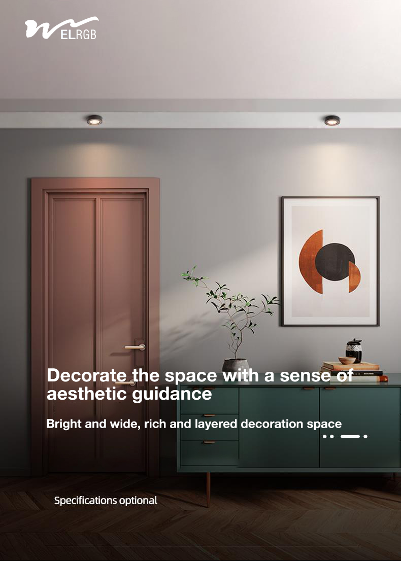 Anti Glare Open Design Spotlight for White Product Style without Perforated Ceiling