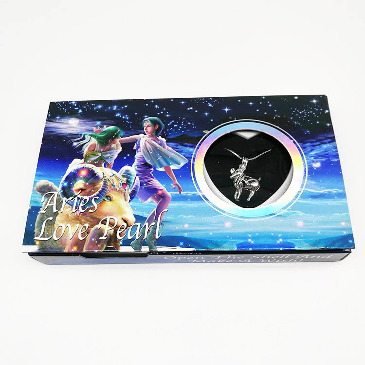 12 Horoscope Zodiac Love Pearl Necklace Gift Set Innovative Valentines Gift