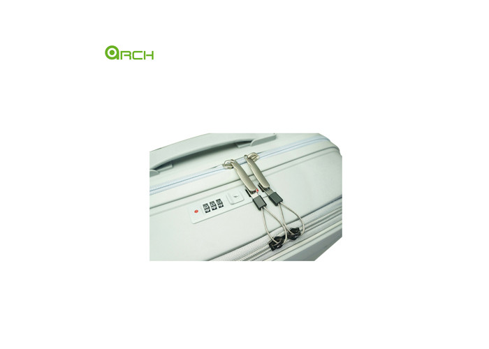 Manufacturer PP Hard Sided Travel Trolley Luggage with Double Spinner Wheels