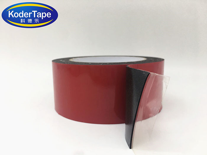 Black EVA Double Sided Adhesive Foam Tape In Solvent Glue 1-3mm Thickness For Furniture Accessories