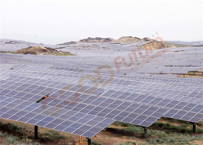1MW Horizontal Single Axis Solar Tracker 24 Hour Working
