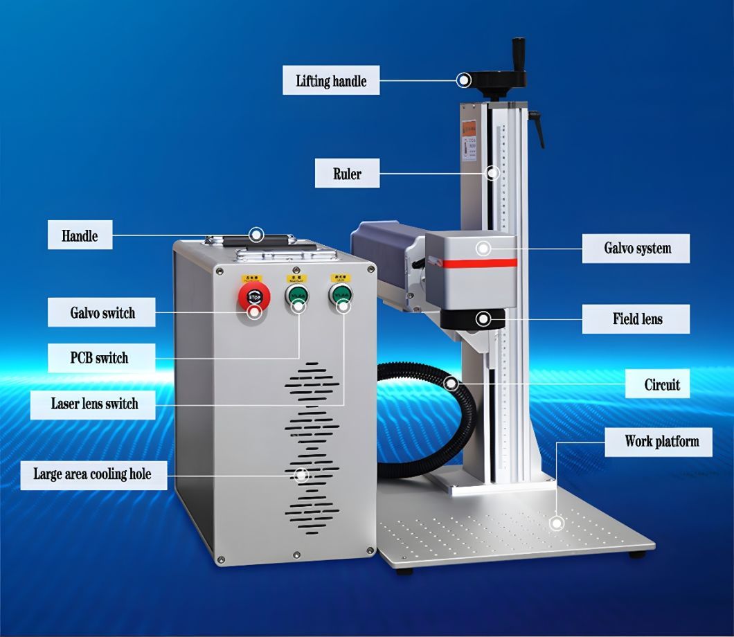 Fiber Laser Engraving Machine for Glass Tumbler Memory Card Making Machine Laser Marking