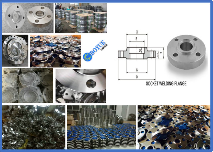 RTJ Socket Weld Pipe Flanges , Class 150 Forged Stainless Steel Flanges F53 F51 F60