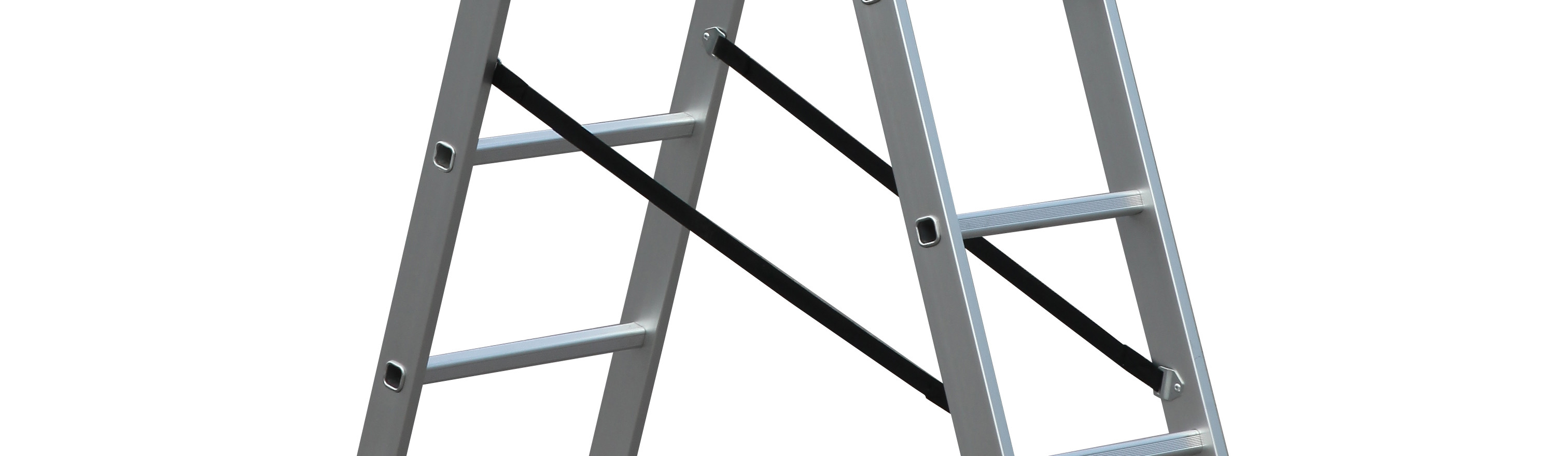 Portable 3x7 Aluminum Extension Ladder With Anti Slip Rungs Stable Performance