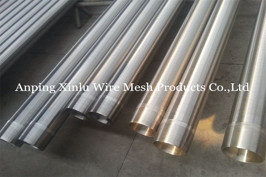 FOTI V Wire Screen Pipe 2.9m Standard Duplex Stainless Steel Wire Wrapped Sand Control Continuous Slot Screen Tube