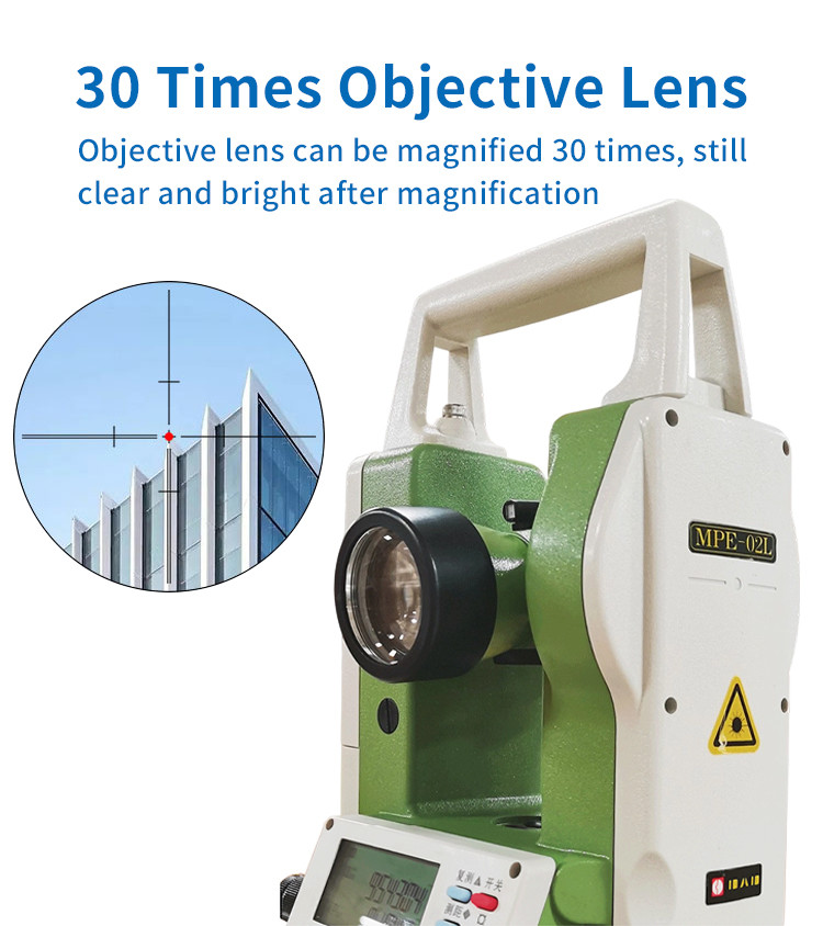 MPE-02L Green Light Up And Down Double Robotic Total Station Earth Electronic Longitude And Latitude High Precision Engineering Measurement