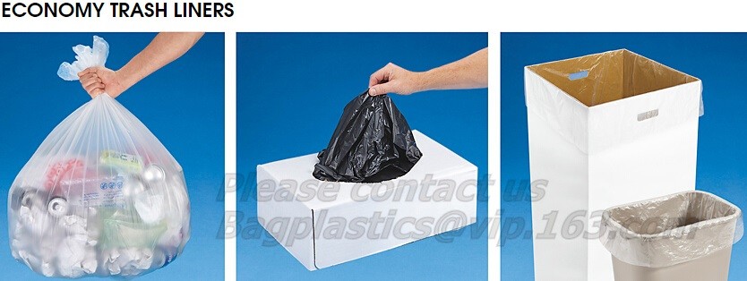 Waste Bin Liners for Home, Office,Trash Bags Small Drawstring Garbage Bags,Handle Trash Bag, with Power Strip, bagease