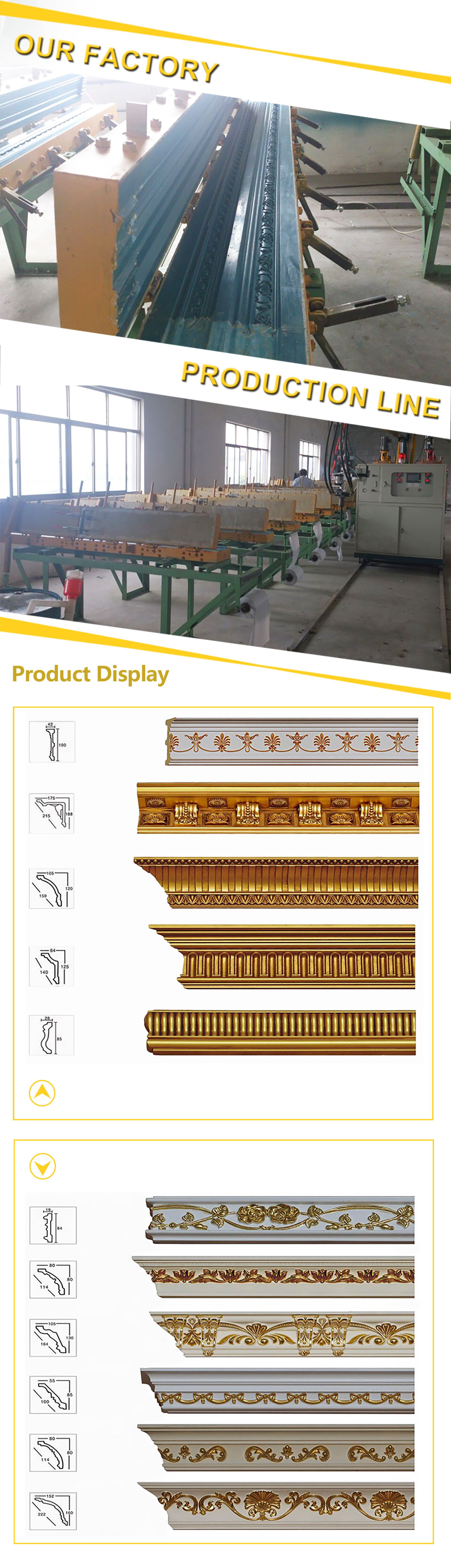 High Density Polyurethane PU Cornice Molding Machine