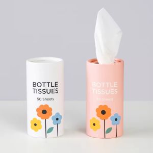 Custom Design Printing Recycled Cylinder Tube Packaging Tissue Paper Box