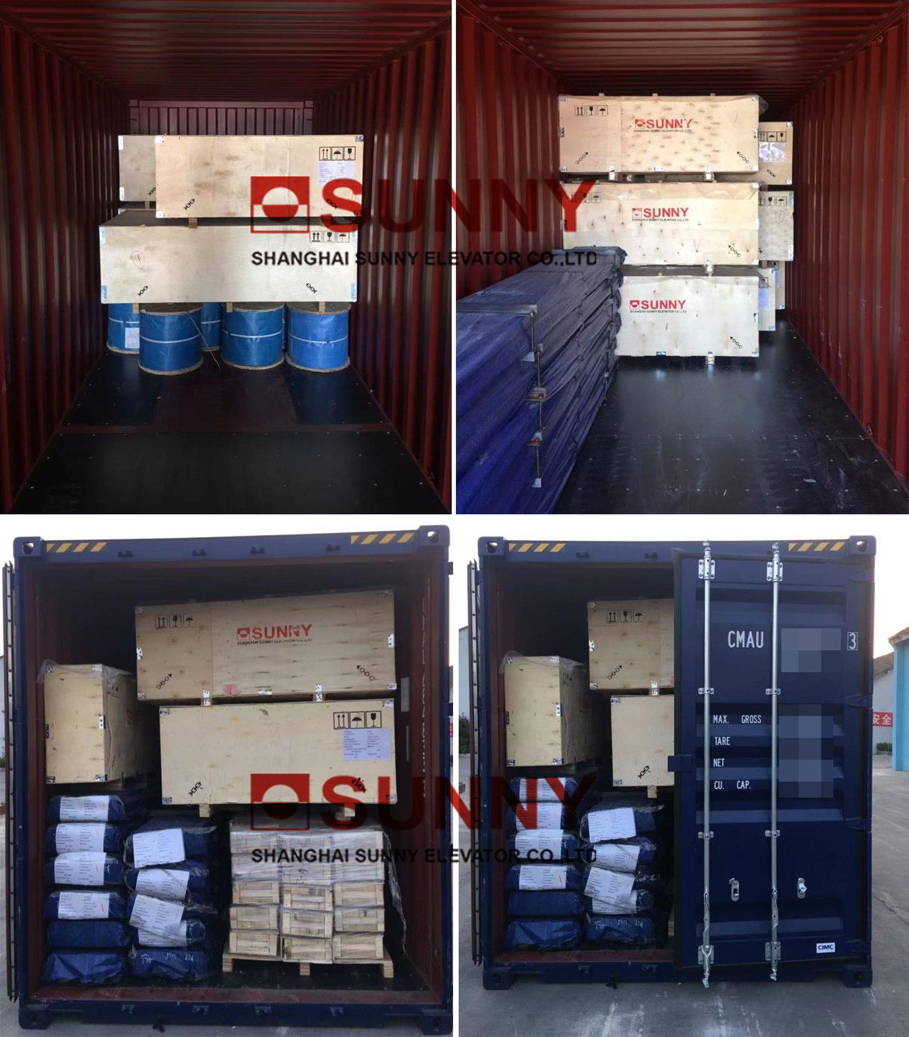 Counterweight Gearless MRL Machine Room Less Elevator Light Curtain Function