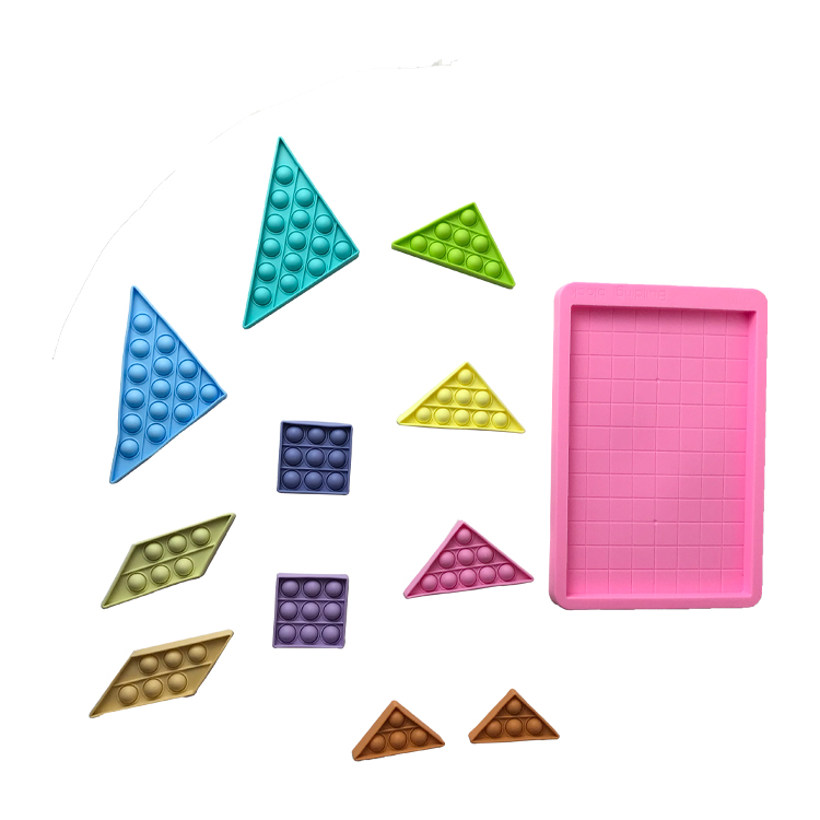 Unisex Kids Early Learning Educational Toys Bubble Fidget Toys Tangram Puzzle