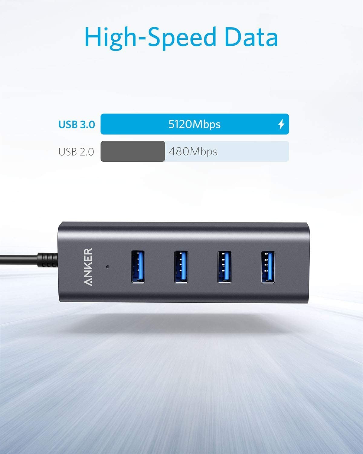 4Port Aluminum USB C Multiport Adapter For MacBook Pro FCC