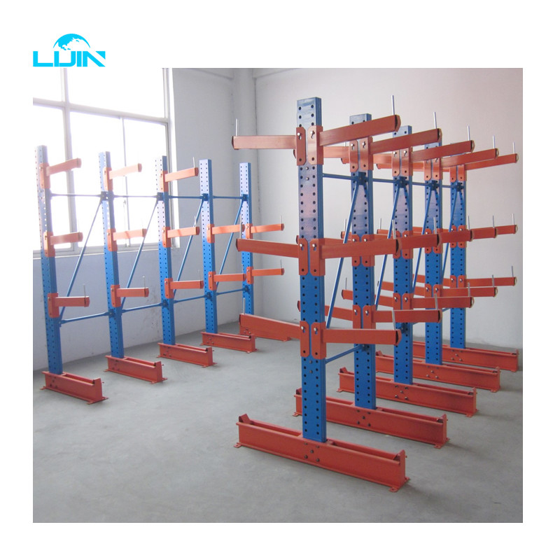 6000mm Height Cold Steel Cantilever Racking System 2000kgs / Arm Loading Capacity