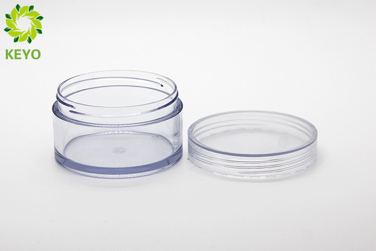 Round Thick Wall Body Butter Jars 100g Clear AS Plastic Material Made