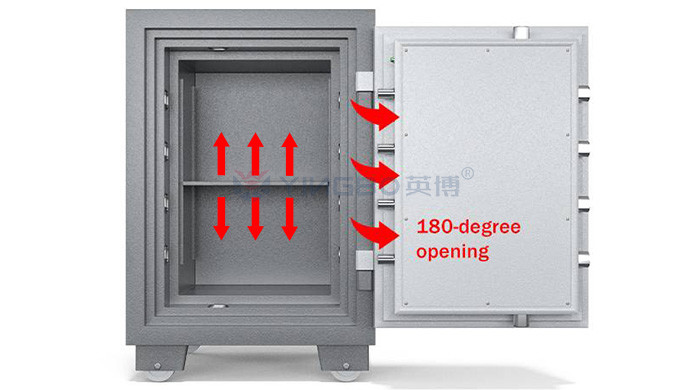 Fire Rating 120 Mins Fireproof Safe Box / Fireproof Document Safe YB/FH-78