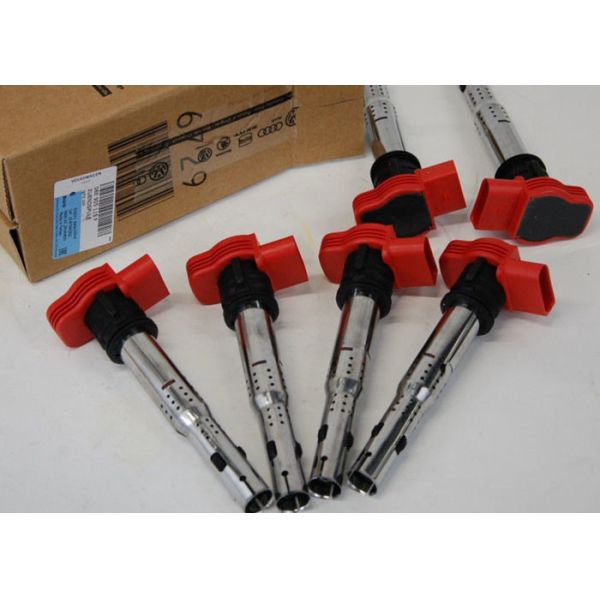 VW Audi Ignition Coil Spark Plug Set A3 A4 A5 A6 Q5 Jetta Golf Passat 2.0T