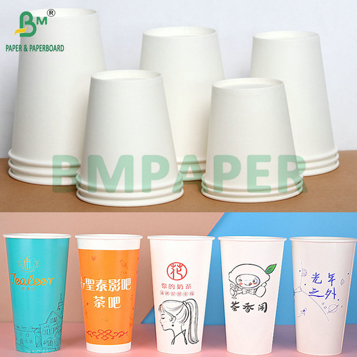 Water Resistant Single PE Coated 190gsm 210gsm Cupstock For Making Hot and Cold Paper Cups