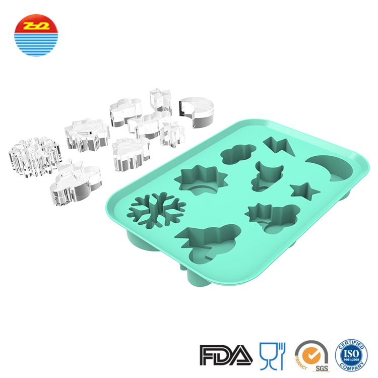 6 Cubes Egg Bites Mold Customized Personalized Shaped Silicone Ice Tray And Snack Maker Kitchen Tool