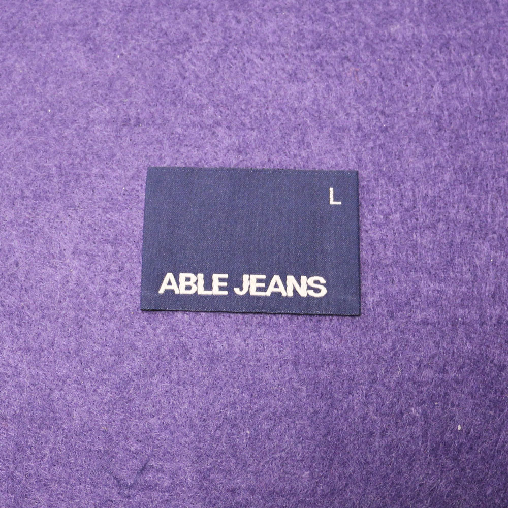 Eco - Friendly Polyester Woven Fabric Labels Without Fold , Testex Certification