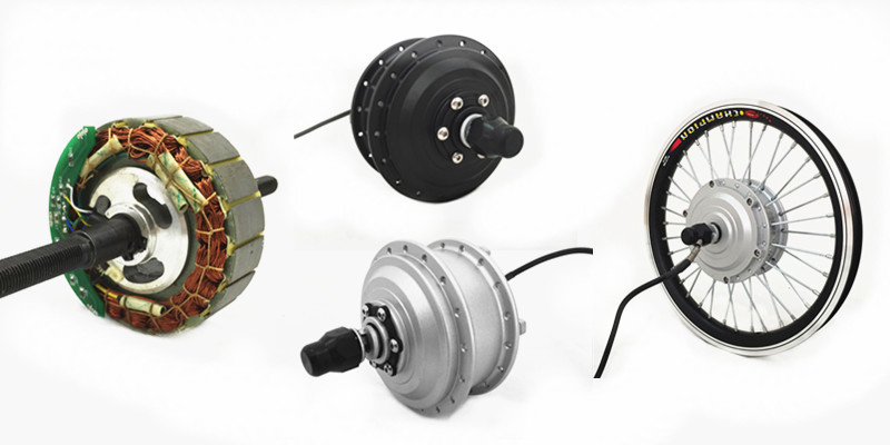 Electric Bike Hub Motor For Electric Bicycles , Left / Right Cable Location