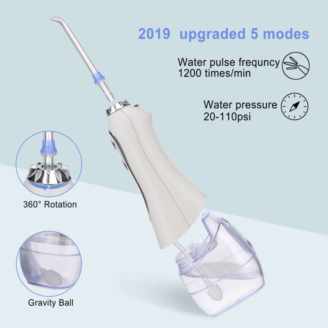 OEM Battery Operated Water Flosser Teeth Cleaning With Gravity Ball