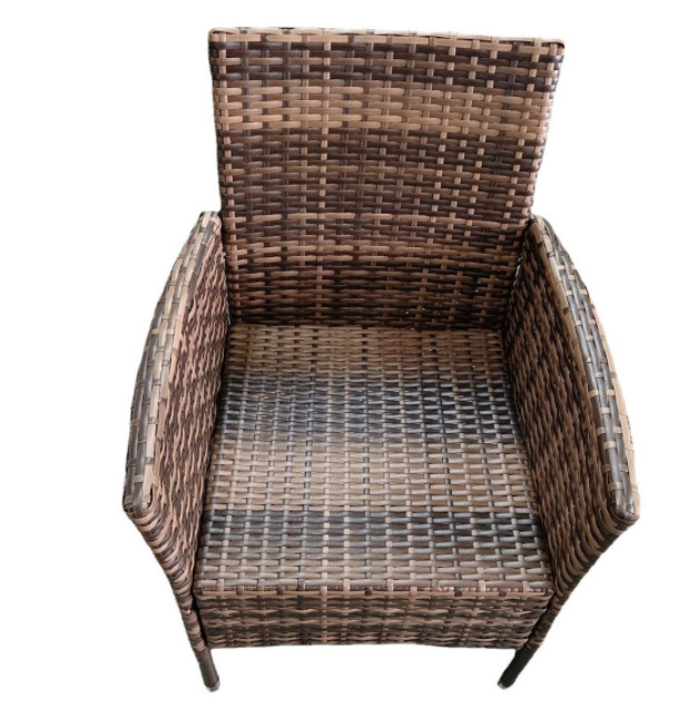 5 Pieces Outdoor Patio Wicker Dining Set Rattan Detachable Stylish Comfortable