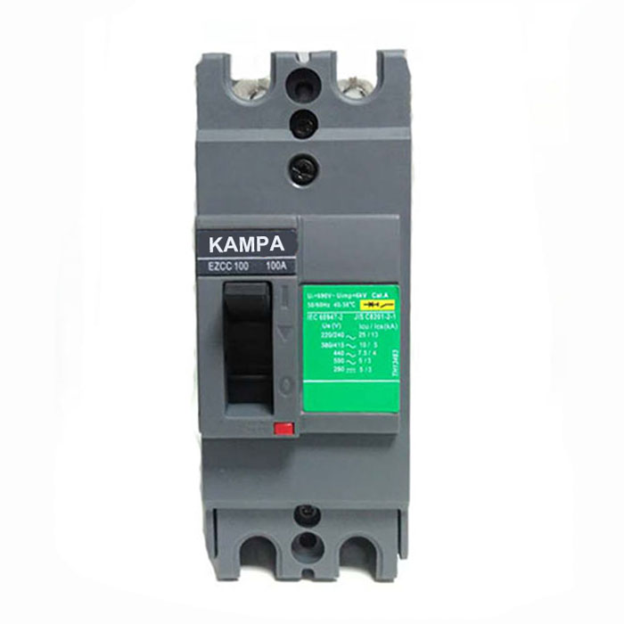 Good quality 100A EZC100H2100 2P Easypact EZC MCCB