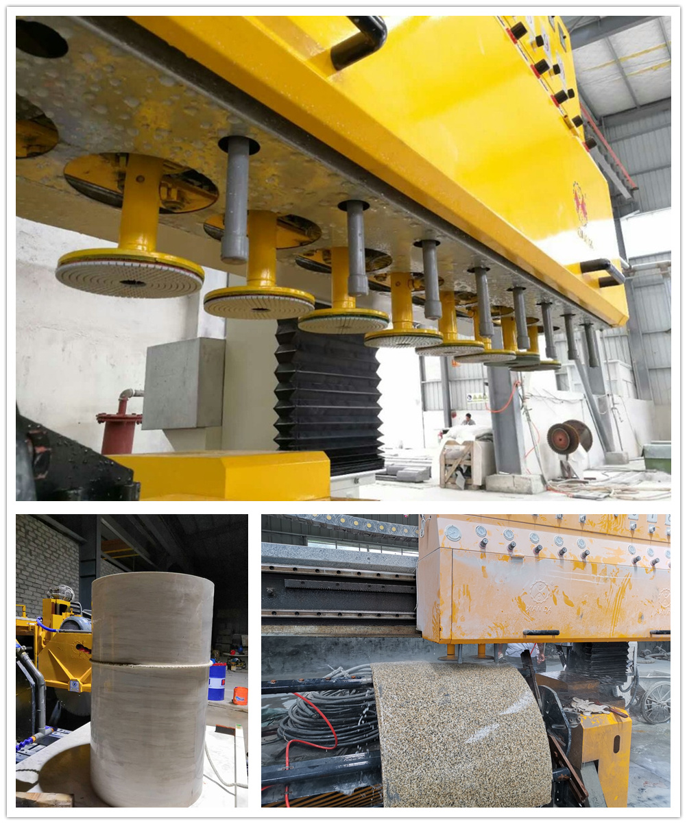 PLC Circular Slab Polishing Machine for Processing Hollow Column