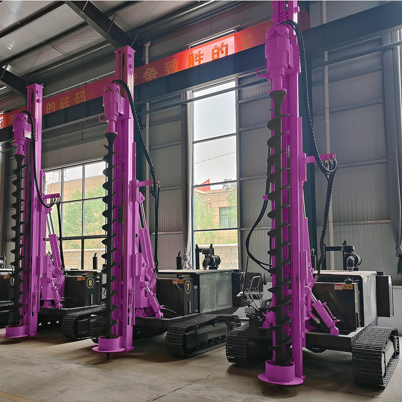 Solar Hydraulic Press Pile Driving Equipment Screw Pile Ramming Machine