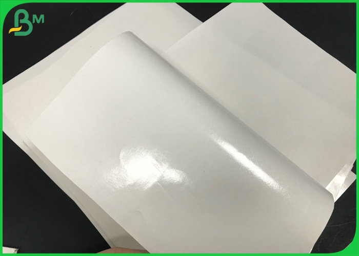 FDA 510mm Width PE Coated 40 To 120g White Kraft Paper Rolls For Bread Packing 