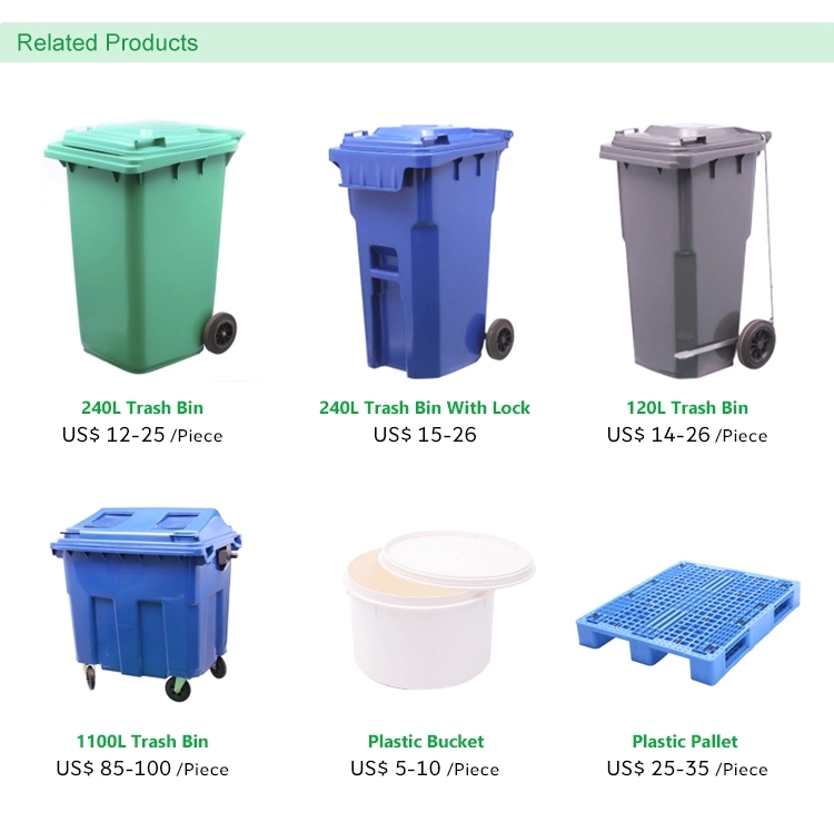 EN 840 Rectangular Recycling Storage Bins With Lid , ISO9001 Recycling Storage Outside