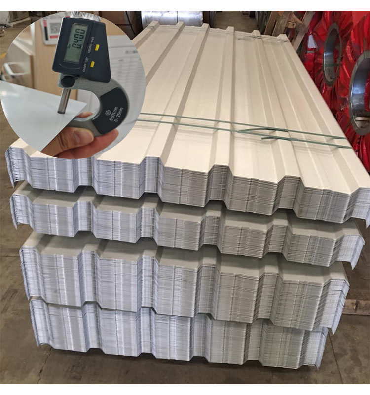 Customized PPGI Corrugated Roofing Sheet Z30 - Z40 PPGI Colour Coated Sheet