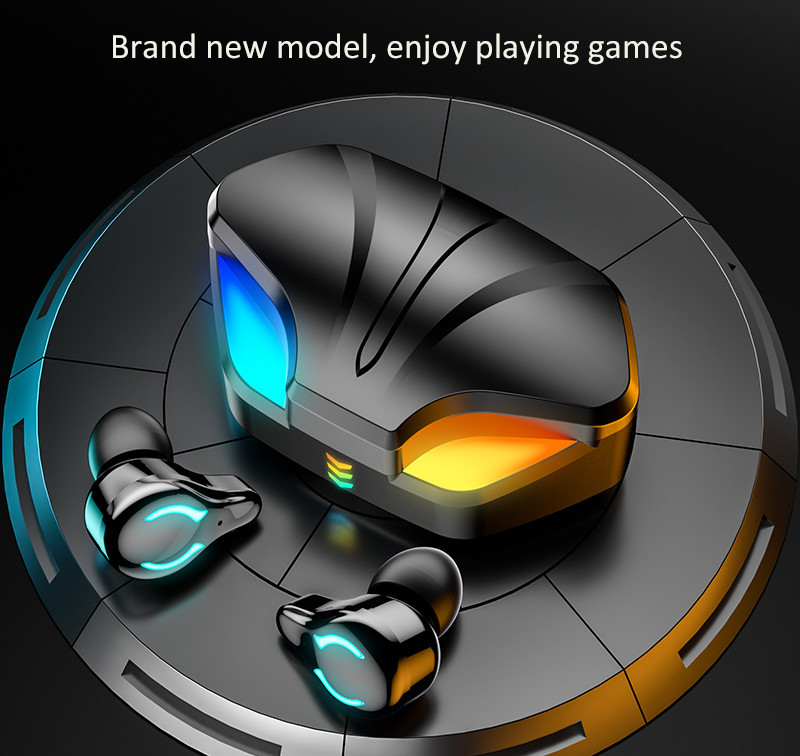 IPX7 300mAh Wireless Gaming Earphone Dual Mode CVC8.0 HiFi FCC