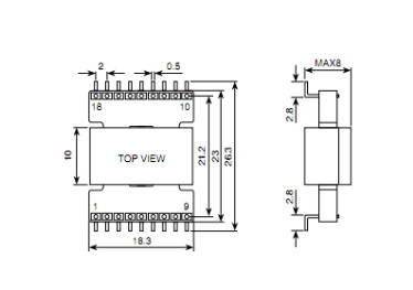 EI-18 500W Planar Power Transformer OEM Accepted For DC / DC Module Power Parts