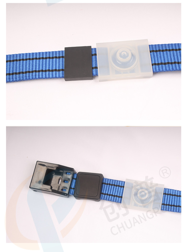 Premium Blue Nylon Cow Collar With Buckle Closure And Chip Placement Hole