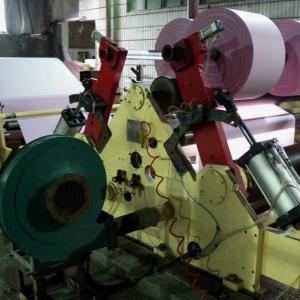China 1200mm NCR Paper Roll Slitter Rewinder Carbonless Paper Slitting Rewinding Machine on sale