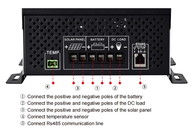 24 Volt 48 Volt 60 Amp Solar Charge Controller For Off Grid Solar Power System