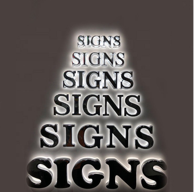 Creative ring acrylic light box Bar Coffee Clothing store atmosphere sense signs circular ring billboard