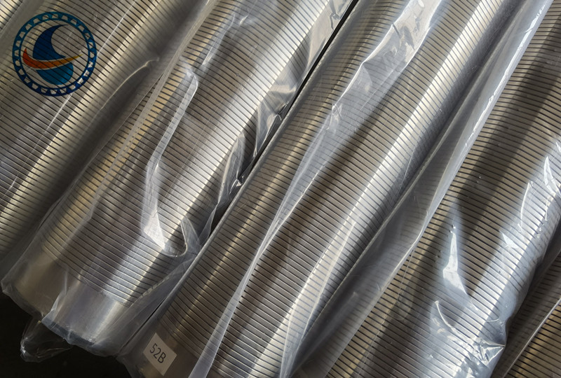 Stainless Steel 316L 0.5mm Slot Wedge Wire Oil Screen Pipe 2-7/8" OD