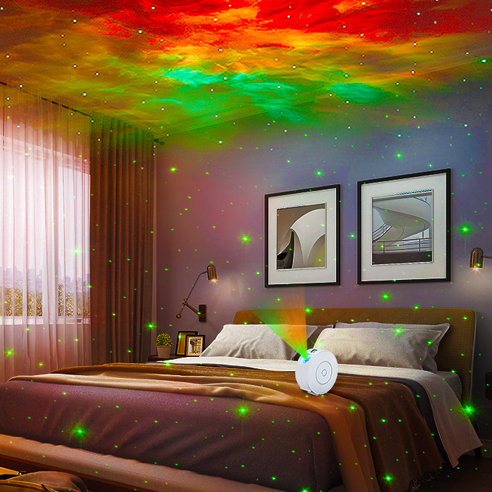 Multipurpose Smart LED Alexa Night Light Projector Durable Compatible