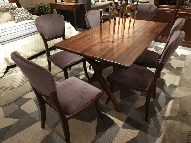 2017 New Design Furniture Dining room sets By Finland top designer for square Table with Walnut or Marble top