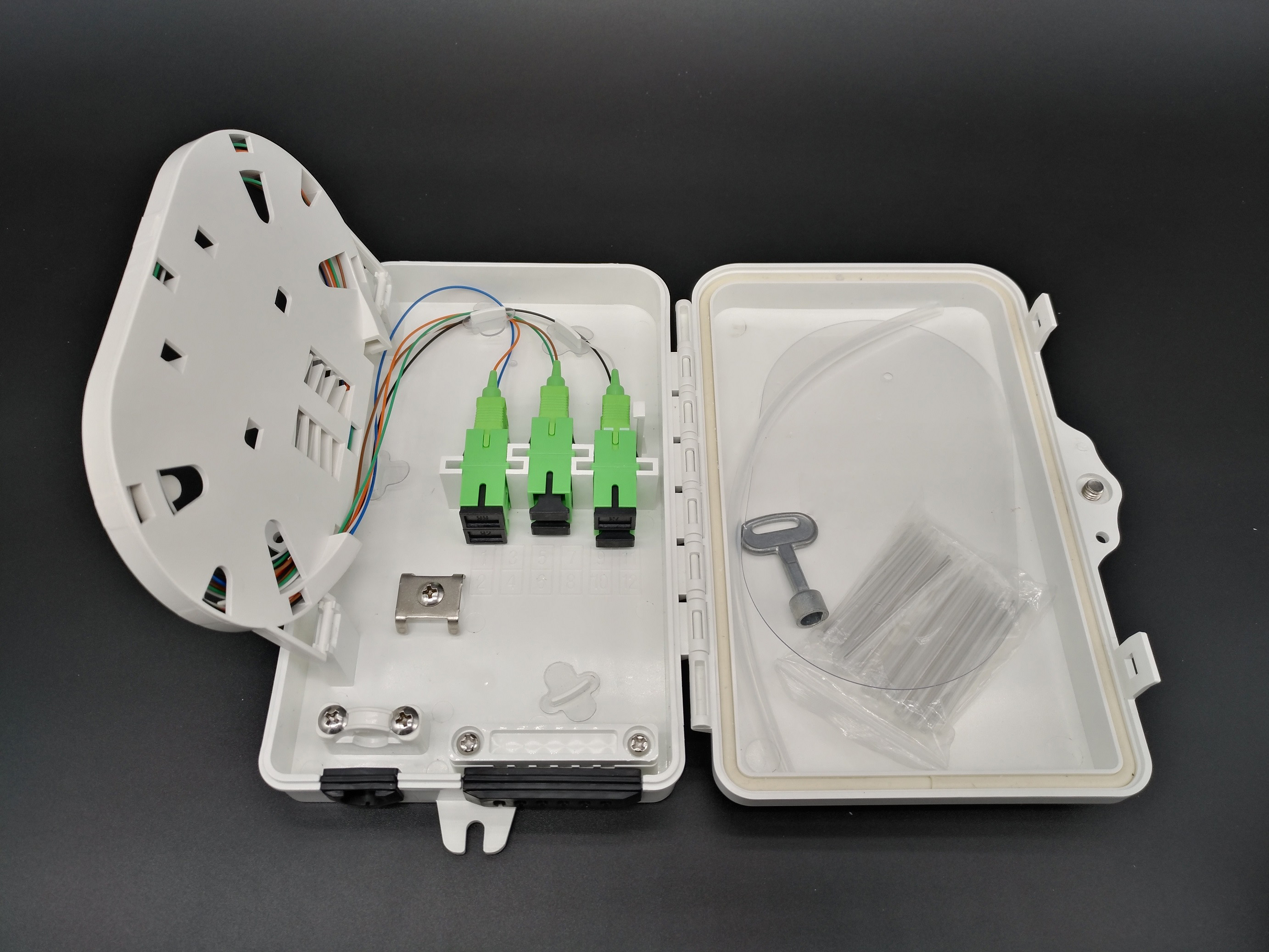 6 Port 12 Core FTTH FTB106C Fiber Optic Junction Box