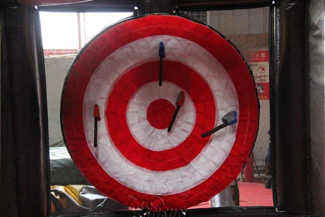 2019 Hot game outdoor inflatable Single Axe throwing game, Lumberjack throw sport games for sale