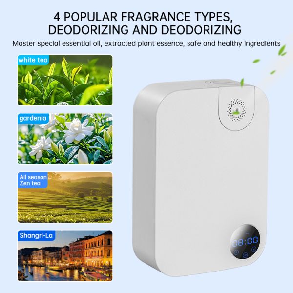Commercial Portable Aroma Diffuser With Two Fluid Conversion Atomization 180ML Essential Oil