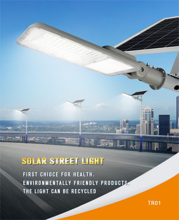 Walk Way Road Parking Lot Area High Efficiency 6500K 60w Solar Led Street Light 0