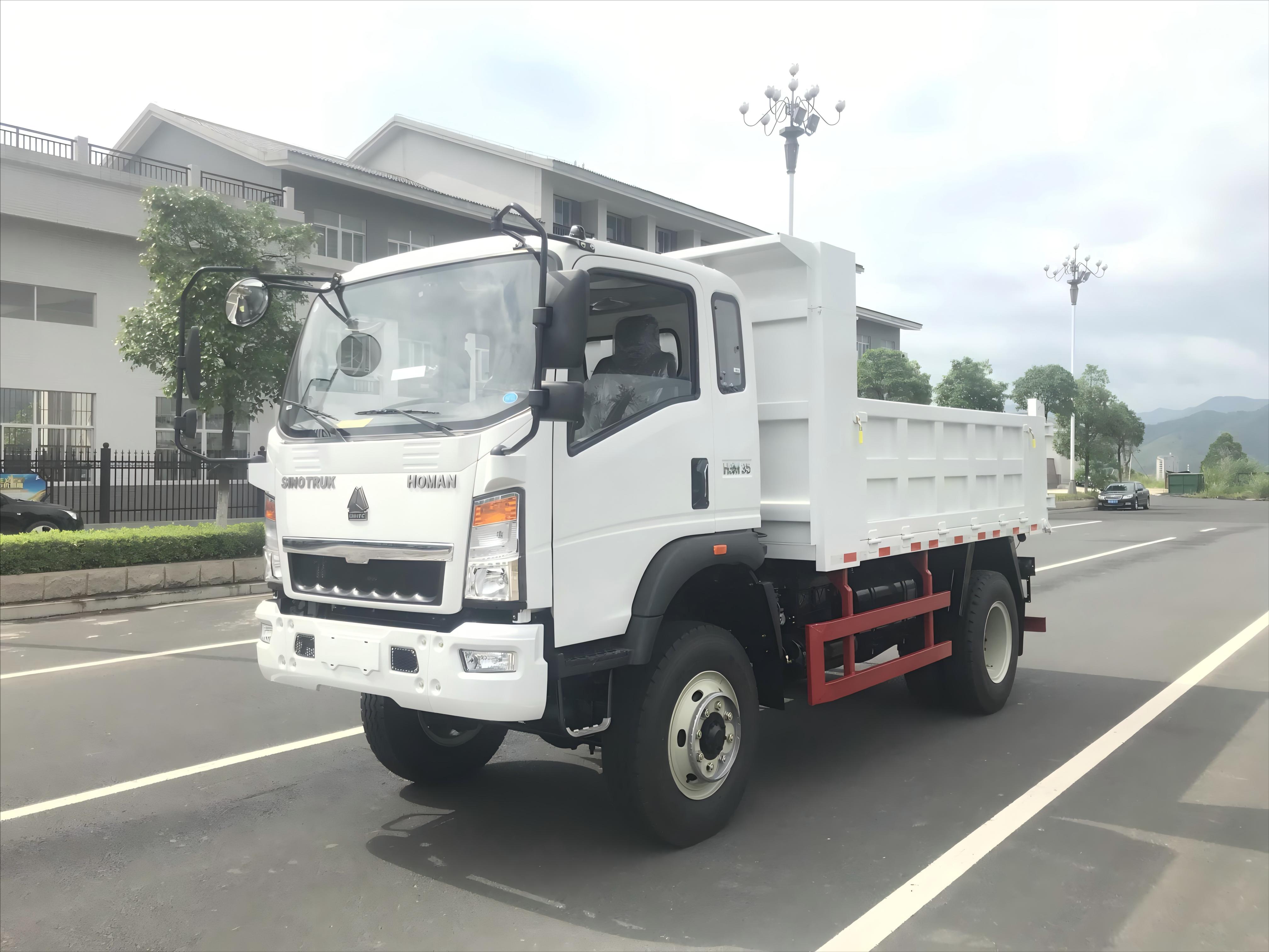 4 Axle 60 ton transport coal ore sand bauxite manganese marble rock steel building material end dump back Tipper Semi Trailer