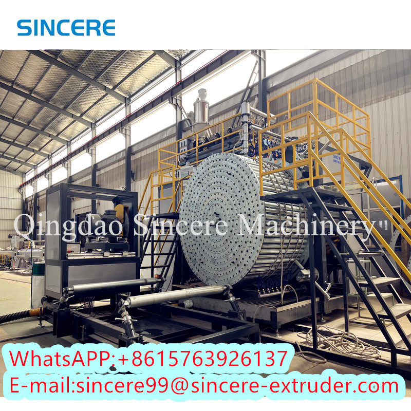 PE PP HDPE Spiral Winding Pipe Making Machine
