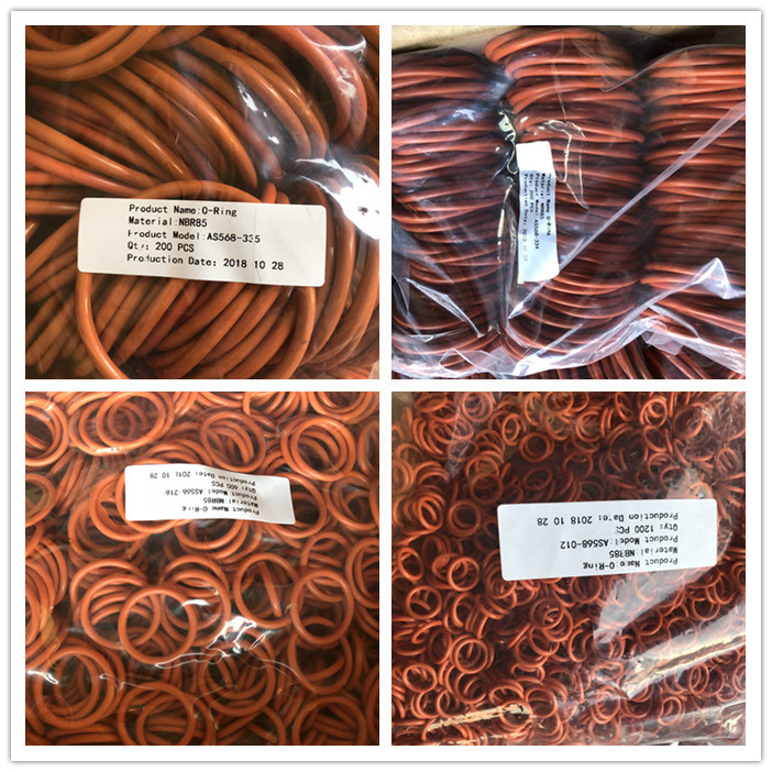 AS568 O Ring Rubber Pipe Seal Leakproof Heat Resistance NBR O Rings Seal For Industry