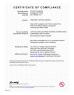 LEDCORP LIGHTING LIMITED Certifications