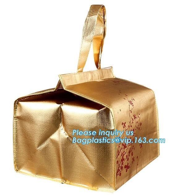 custom bulk waterproof large soft folding food delivery picnic lunch tote grocery cooler bag aluminum foil thermal bags